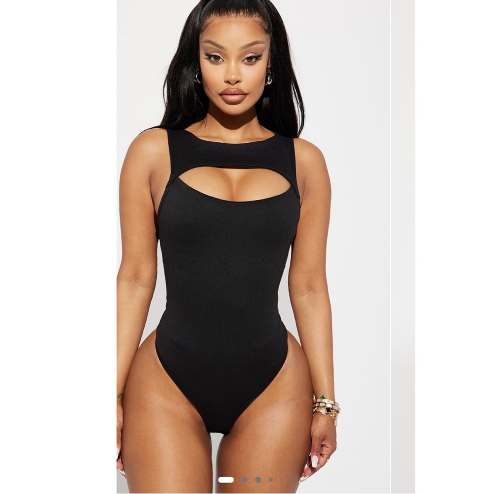 Eli Cut Out Bodysuit - Black - L